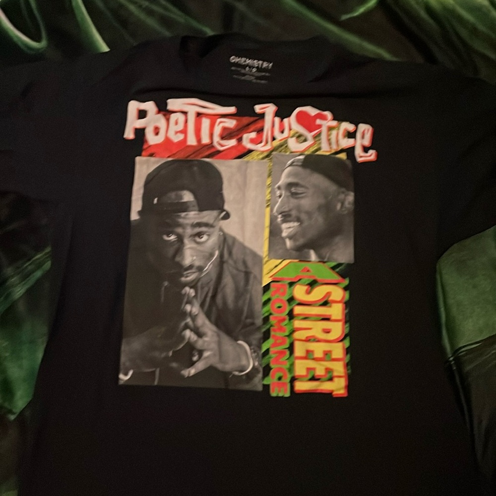 Black Tupac short sleeve shirt